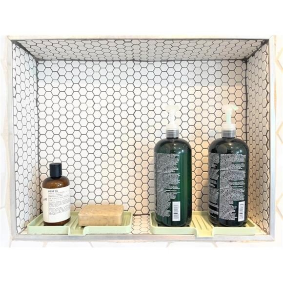 Happitasa Silicone Soap Dish Tray and Sponge Holder with Drain Chute | Bathroom - Picture 6 of 8